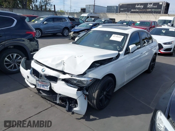 2016 BMW 3 Series 320i with VIN WBA8E1G55GNU11559, listed as a IAAI auction lot 41745322 with 113,233 mi miles and . Bid and sale history available at carsss.com. Image 2.