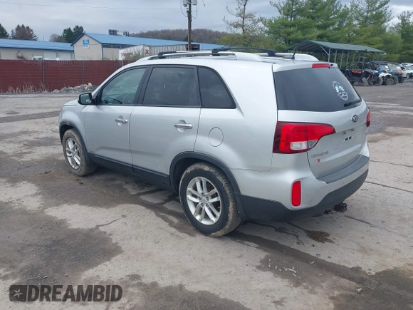 2014 Kia Sorento LX with VIN 5XYKTCA63EG506489, listed as a IAAI auction lot 41965074 with 143,875 mi miles and . Bid and sale history available at carsss.com. Image 3.
