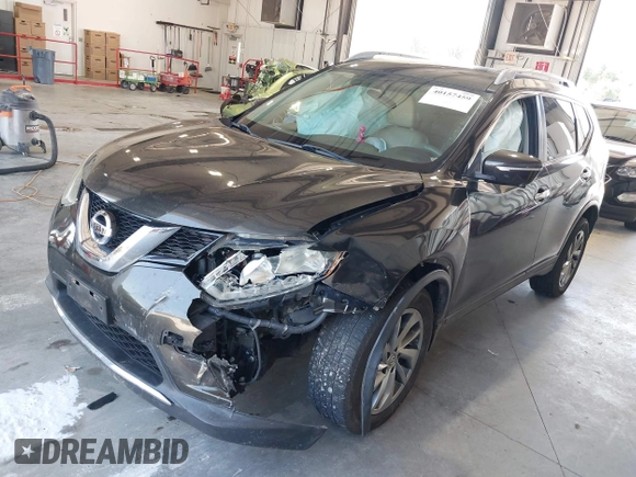 2015 Nissan Rogue SL z VIN 5N1AT2MV6FC780442, wystawiony jako IAAI lot #40157459 z przebiegiem 166 660 mil mil oraz . Historia ofert i sprzedaży dostępna na DreamBid. Obrazek 2.