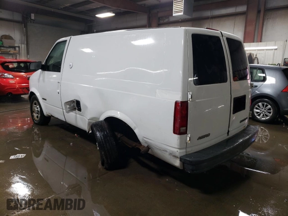 2003 Chevrolet Astro Cargo with VIN 1GCDM19X53B103984, listed as a Copart auction lot 46184145 with 214,147 mi miles and Salvage Title. Bid and sale history available at carsss.com. Image 2.