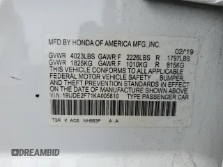 2019 Acura ILX w/Premium Pkg with VIN 19UDE2F71KA005810, listed as a Copart auction lot 49830995 with 70,892 mi miles and Salvage Title. Bid and sale history available at carsss.com. Image 15.