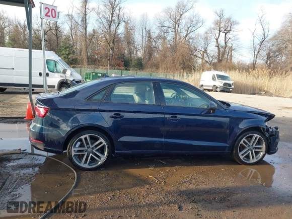 2018 Audi A3 Sedan Premium with VIN WAUAUGFFXJ1022965, listed as a IAAI auction lot 41533808 with 62,212 mi miles. Bid and sale history available at carsss.com. Image 13.
