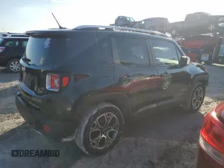 2017 Jeep Renegade Limited with VIN ZACCJADB7HPF08466, listed as a Copart auction lot 46665755 with 139,838 mi miles and Salvage title. Bid and sale history available at DreamBid. Image 3.