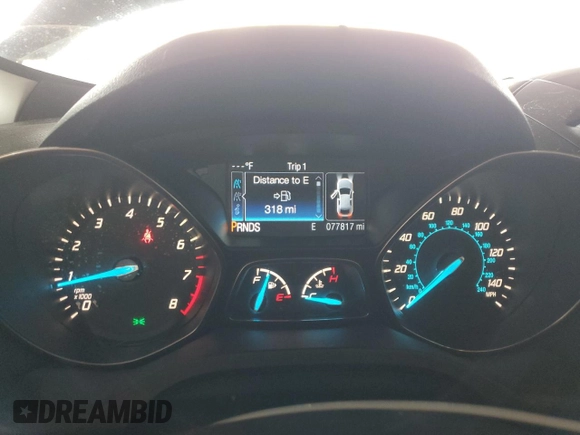 2016 Ford Escape SE with VIN 1FMCU0G70GUA77986, listed as a Copart auction lot 48051485 with 77,817 mi miles and Salvage Title. Bid and sale history available at carsss.com. Image 9.