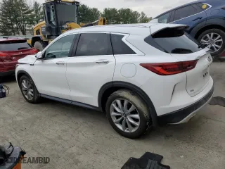 2022 Infiniti QX50 LUXE with VIN 3PCAJ5BB1NF109413, listed as a Copart auction lot 85925014 with 26,324 mi miles and Salvage Title. Bid and sale history available at carsss.com. Image 2.