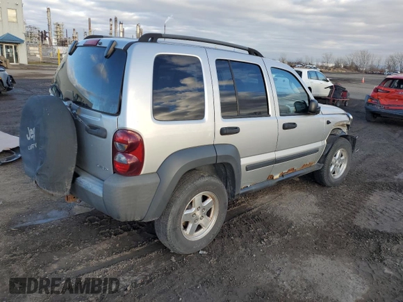2006 Jeep Liberty Sport with VIN 1J4GL48556W185689, listed as a Copart auction lot 81289224 with 254,291 mi miles and Salvage Title. Bid and sale history available at carsss.com. Image 3.