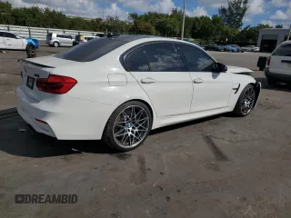 2018 BMW M3 z VIN WBS8M9C51J5G86228, wystawiony jako Copart lot #43836665 z przebiegiem Nie podano mil oraz Szkoda całkowita • Salvage title. Historia ofert i sprzedaży dostępna na DreamBid. Obrazek 3.