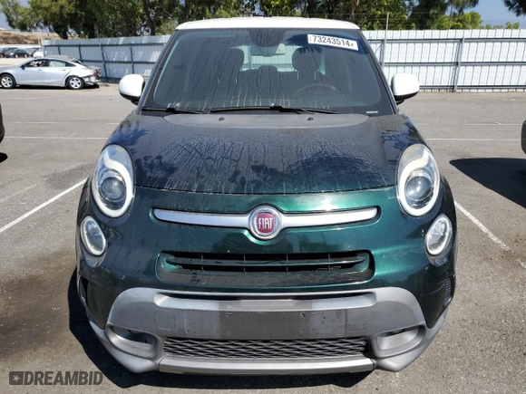 2014 FIAT 500L Trekking with VIN ZFBCFADH7EZ008751, listed as a Copart auction lot 73243514 with 83,503 mi miles and Salvage Title. Bid and sale history available at carsss.com. Image 5.
