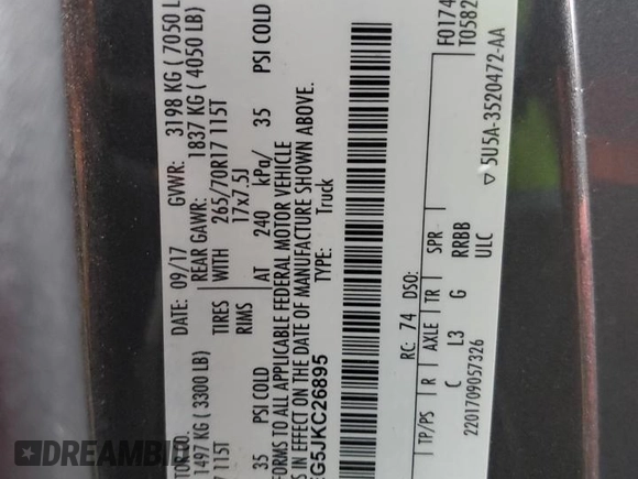 2018 Ford F-150 XL z VIN 1FTNF1EG5JKC26895, wystawiony jako Copart lot #81856764 z przebiegiem 46 609 mil mil oraz Szkoda całkowita • Salvage title. Historia ofert i sprzedaży dostępna na DreamBid. Obrazek 12.
