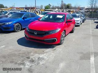 2020 Honda Civic Sedan LX with VIN 2HGFC2F65LH594272, listed as a IAAI auction lot 41882786 with 92,846 mi miles. Bid and sale history available at carsss.com. Image 2.