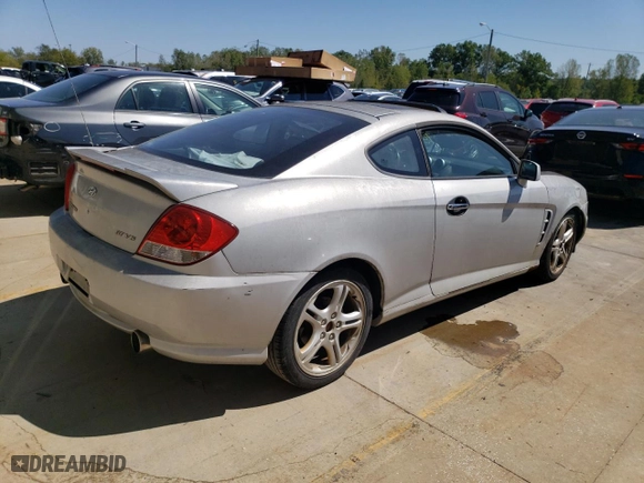 2006 Hyundai Tiburon GT with VIN KMHHN65F76U216025, listed as a Copart auction lot 74443474 with 139,626 mi miles and Non Repairable. Bid and sale history available at carsss.com. Image 4.