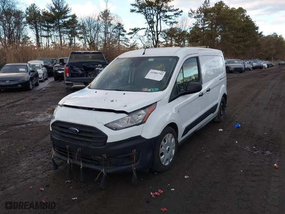 2021 Ford Transit Connect Van XL with VIN NM0LS7E7XM1483287, listed as a IAAI auction lot 41081795 with 124,101 mi miles. Bid and sale history available at carsss.com. Image 2.