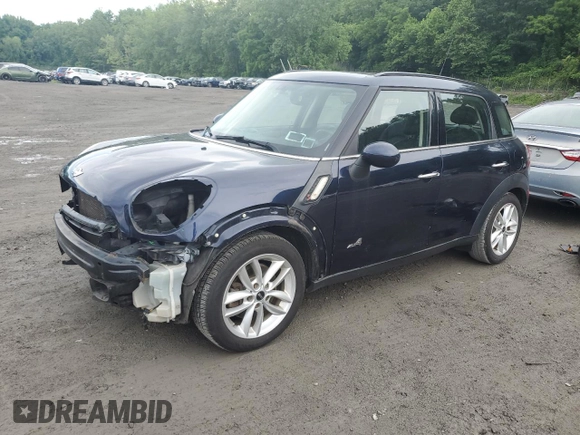 2013 MINI Countryman S ALL4 with VIN WMWZC5C56DWP30689, listed as a Copart auction lot 59680895 with 80,766 mi miles and Salvage title. Bid and sale history available at DreamBid. Image 1.
