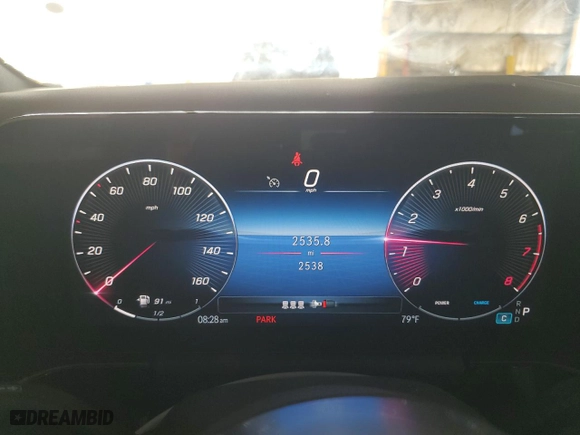 2025 Mercedes-Benz GLA with VIN W1N4N4GB8SJ653442, listed as a Copart auction lot 52631645 with 2,538 mi miles and Salvage Title. Bid and sale history available at carsss.com. Image 9.