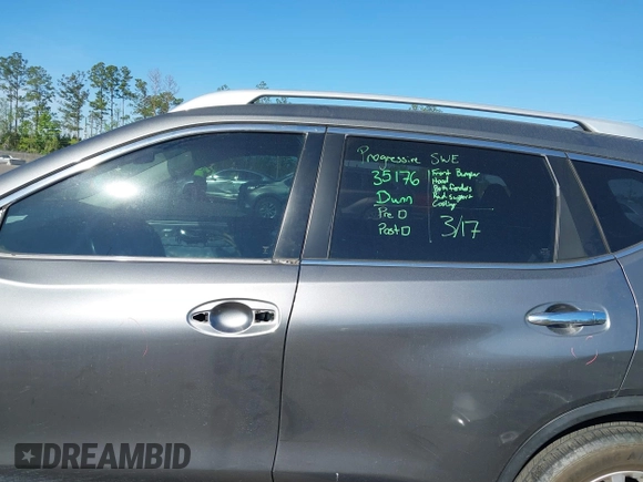 2017 Nissan Rogue SV with VIN JN8AT2MT8HW143173, listed as a IAAI auction lot 41880943 with 102,806 mi miles. Bid and sale history available at carsss.com. Image 14.