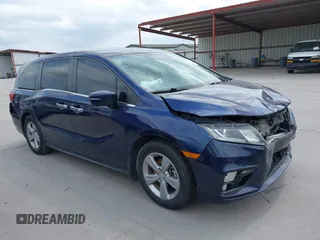 2019 Honda Odyssey EX with VIN 5FNRL6H59KB135936, listed as a IAAI auction lot 42155144 with 89,987 mi miles and . Bid and sale history available at DreamBid. Image 1.