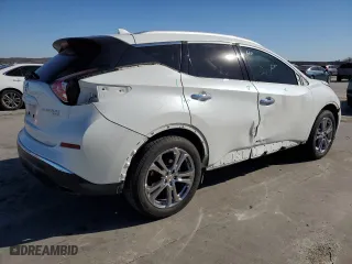 2017 Nissan Murano SL with VIN 5N1AZ2MH1HN153177, listed as a Copart auction lot 42220095 with 57,594 mi miles and Salvage Title. Bid and sale history available at carsss.com. Image 3.