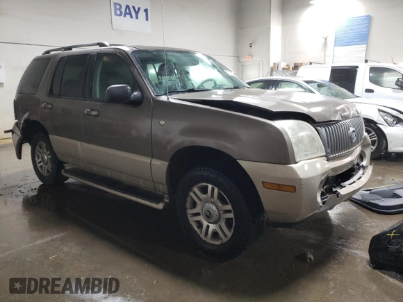 2004 Mercury Mountaineer Convenience z VIN 4M2ZU86K74UJ02231, wystawiony jako Copart lot #76743034 z przebiegiem 201 855 mil mil oraz Szkoda całkowita • Salvage title. Historia ofert i sprzedaży dostępna na DreamBid. Obrazek 4.