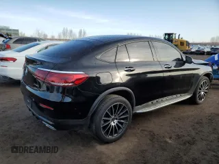 2021 Mercedes-Benz GLC with VIN W1N0J8EBXMF920851, listed as a Copart auction lot 46797725 with 88,523 mi miles and Salvage Title. Bid and sale history available at carsss.com. Image 3.