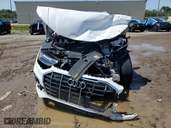 2023 Audi Q5 Premium with VIN WA1ABAFY8P2169578, listed as a Copart auction lot 55917595 with 29,356 mi miles and Salvage title. Bid and sale history available at DreamBid. Image 5.
