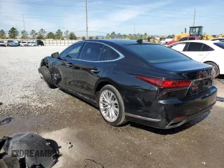 2022 Lexus LS with VIN JTHD51FF2N5016858, listed as a Copart auction lot 43971535 with 21,022 mi miles and Salvage Title. Bid and sale history available at carsss.com. Image 2.
