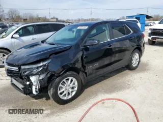 2023 Chevrolet Equinox LT with VIN 3GNAXTEG2PL259908, listed as a Copart auction lot 48531345 with 14,671 mi miles and Salvage title. Bid and sale history available at DreamBid. Image 1.