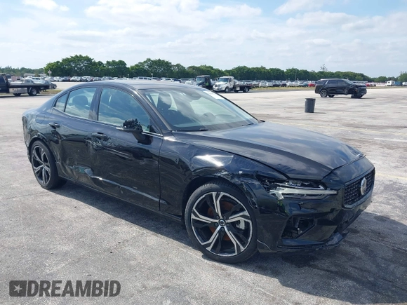 2025 Volvo S60 Plus with VIN 7JRL12GC0SG364646, listed as a IAAI auction lot 42108729 with 7,378 mi miles. Bid and sale history available at carsss.com. Image 1.