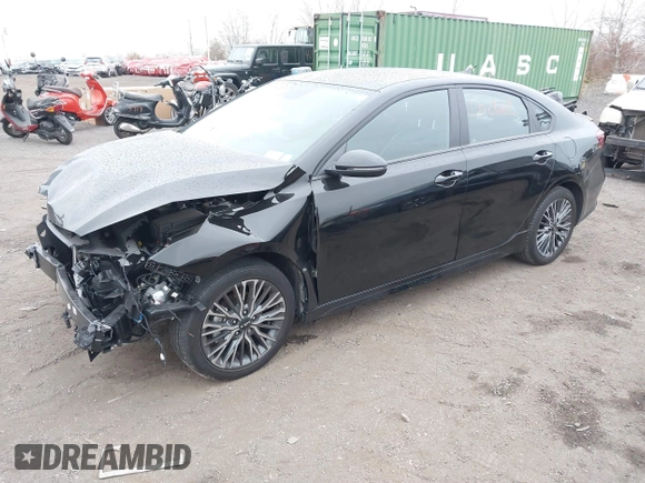 2024 Kia Forte GT-Line with VIN 3KPF54AD5RE719706, listed as a IAAI auction lot 40898591 with 9,873 mi miles and . Bid and sale history available at carsss.com. Image 2.