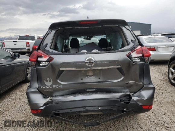 2020 Nissan Rogue S with VIN JN8AT2MV7LW135429, listed as a Copart auction lot 48258855 with 44,973 mi miles and Salvage Title. Bid and sale history available at carsss.com. Image 6.