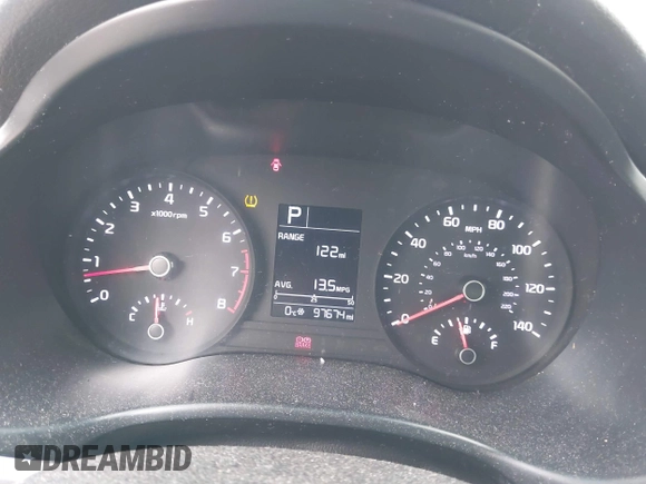 2018 Kia Rio LX with VIN 3KPA24AB8JE057223, listed as a IAAI auction lot 41705738 with 97,674 mi miles. Bid and sale history available at carsss.com. Image 16.