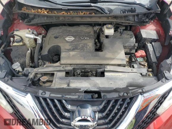 2016 Nissan Murano SL z VIN 5N1AZ2MH3GN115433, wystawiony jako Copart lot #55054515 z przebiegiem 105 035 mil mil oraz Szkoda całkowita • Salvage title. Historia ofert i sprzedaży dostępna na DreamBid. Obrazek 12.