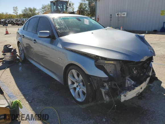 2006 BMW 5 Series 550i with VIN WBANB53546CP02671, listed as a Copart auction lot 72996534 with 124,214 mi miles and Salvage Title. Bid and sale history available at DreamBid. Image 4.