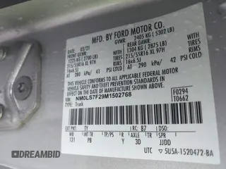 2021 Ford Transit Connect XLT с VIN NM0LS7F29M1502768, выставлен на аукционе IAAI как лот 42197357 с пробегом 100 527 миль миль и . История ставок и продаж доступна на DreamBid. Изображение 9.