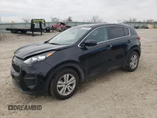 2018 Kia Sportage LX with VIN KNDPM3AC3J7472697, listed as a Copart auction lot 43224284 with Not Provided miles and Salvage Title. Bid and sale history available at carsss.com. Image 1.