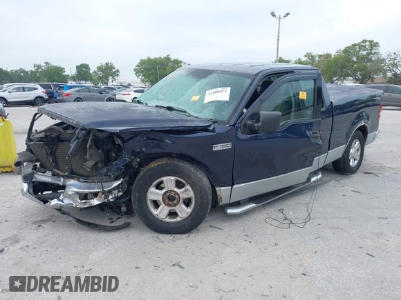 2004 Ford F-150 STX with VIN 1FTRX12W94NA00680, listed as a IAAI auction lot 41880972 with 1 mi miles. Bid and sale history available at carsss.com. Image 2.