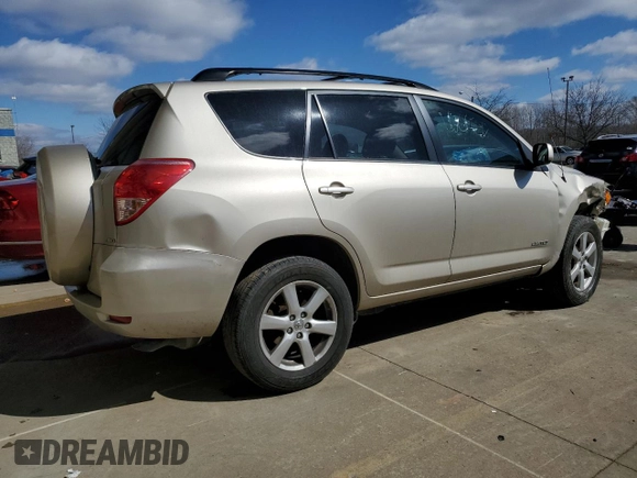 2008 Toyota RAV4 Ltd with VIN JTMBK31VX86045020, listed as a Copart auction lot 47811305 with 63,722 mi miles and Salvage Title. Bid and sale history available at carsss.com. Image 3.