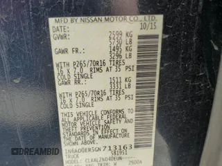 2016 Nissan Frontier SV z VIN 1N6AD0ER5GN713163, wystawiony jako Copart lot #56670755 z przebiegiem 190 344 mil mil oraz Szkoda całkowita • Salvage title. Historia ofert i sprzedaży dostępna na DreamBid. Obrazek 13.