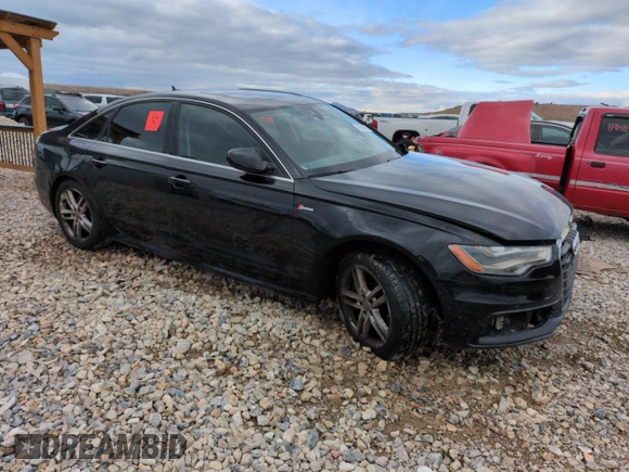 2012 Audi A6 Prestige with VIN WAUJGAFC8CN166536, listed as a Copart auction lot 45583475 with 80,574 mi miles and Salvage title. Bid and sale history available at DreamBid. Image 4.