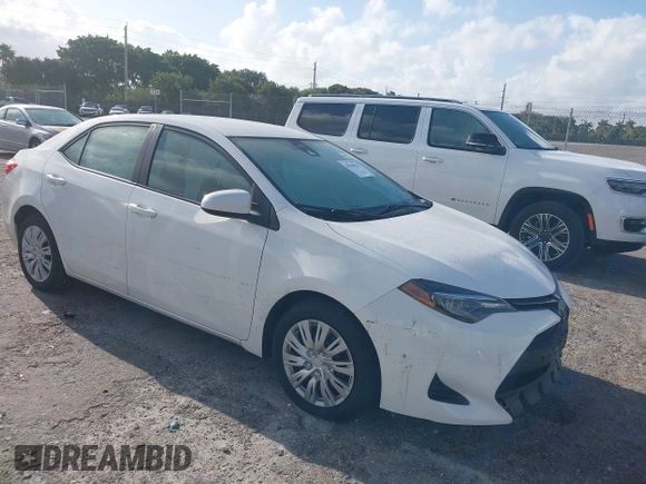 2019 Toyota Corolla L with VIN 2T1BURHE0KC179280, listed as a IAAI auction lot 41944624 with 102,964 mi miles. Bid and sale history available at carsss.com. Image 1.