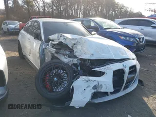 2024 BMW M3 Competition xDrive with VIN WBS43AY01RFS56024, listed as a IAAI auction lot 41339517 with 8,182 mi miles and . Bid and sale history available at DreamBid. Image 6.