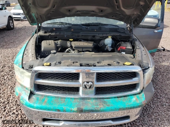 2010 Dodge Ram 1500 SLT with VIN 1D7RB1CP2AS141633, listed as a Copart auction lot 69499904 with 129,488 mi miles and Salvage Title. Bid and sale history available at carsss.com. Image 12.
