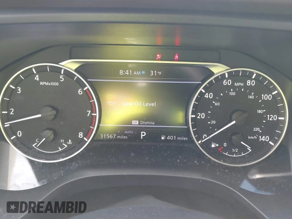 2023 Nissan Rogue SV with VIN JN8BT3BB5PW214218, listed as a IAAI auction lot 41593119 with 31,567 mi miles and . Bid and sale history available at DreamBid. Image 7.