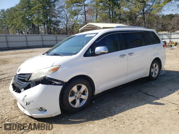2014 Toyota Sienna L with VIN 5TDZK3DC2ES500950, listed as a Copart auction lot 48524035 with 194,957 mi miles and Salvage Title. Bid and sale history available at carsss.com. Image 1.