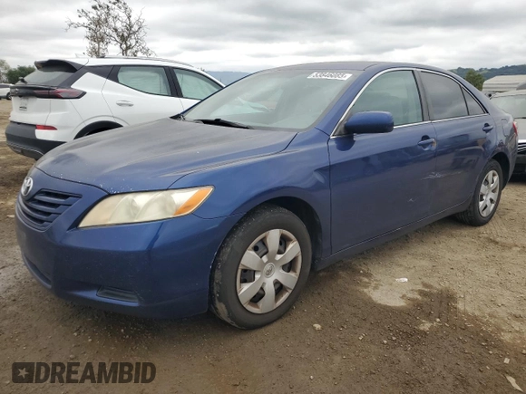 2009 Toyota Camry with VIN 4T1BE46K29U408981, listed as a Copart auction lot 53846085 with 269,038 mi miles and Salvage Title. Bid and sale history available at carsss.com. Image 1.