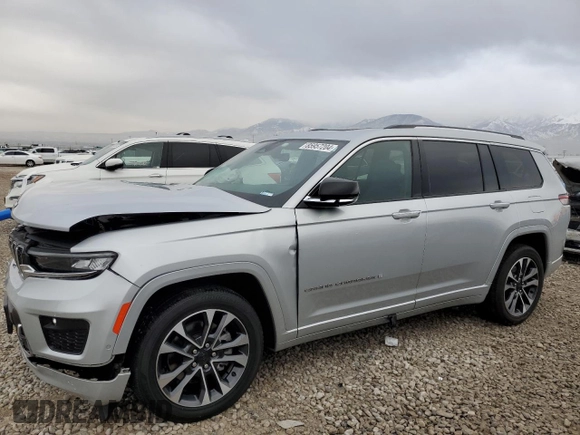 2023 Jeep Grand Cherokee Overland with VIN 1C4RJKDGXP8800940, listed as a Copart auction lot 85957204 with 25,894 mi miles and Salvage title. Bid and sale history available at DreamBid. Image 1.