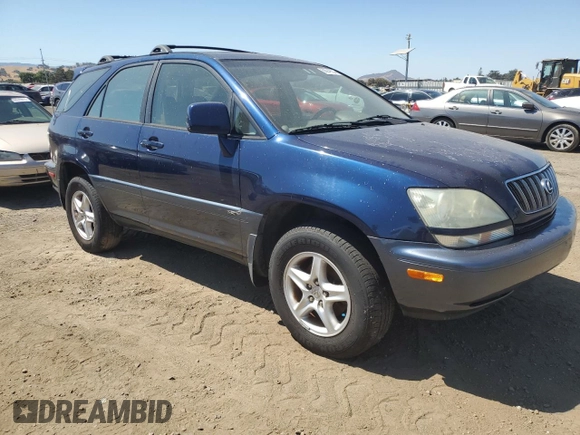2001 Lexus RX 300 with VIN JTJHF10U910182662, listed as a Copart auction lot 68949534 with 214,931 mi miles and Clean Title. Bid and sale history available at carsss.com. Image 4.