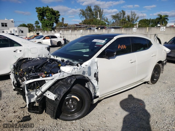 2022 Nissan Maxima SR with VIN 1N4AA6EV2NC507650, listed as a Copart auction lot 41355133 with 13,525 mi miles. Bid and sale history available at carsss.com. Image 1.
