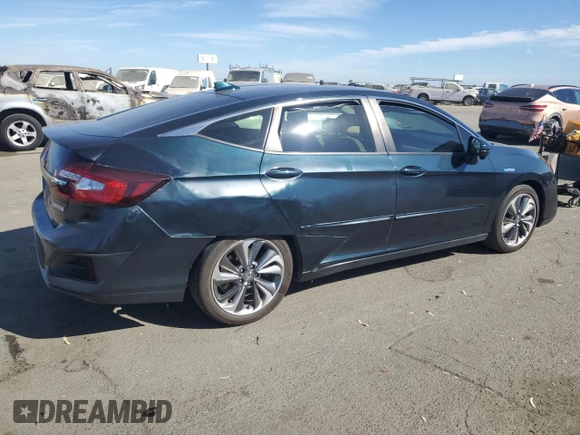 2018 Honda Clarity Plug-In Hybrid with VIN JHMZC5F17JC012950, listed as a Copart auction lot 74999254 with 78,418 mi miles and Salvage Title. Bid and sale history available at carsss.com. Image 3.