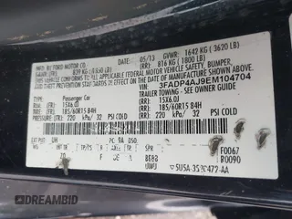 2014 Ford Fiesta S z VIN 3FADP4AJ9EM104704, wystawiony jako IAAI lot #42016647 z przebiegiem 81 826 mil mil oraz . Historia ofert i sprzedaży dostępna na DreamBid. Obrazek 9.