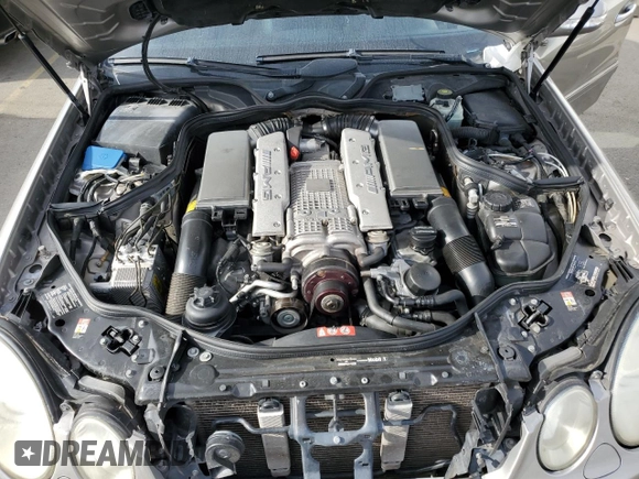 2005 Mercedes-Benz E-Class 5.5L AMG with VIN WDBUF76J15A768563, listed as a Copart auction lot 46345505 with 108,947 mi miles and Salvage Title. Bid and sale history available at carsss.com. Image 12.